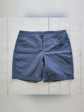 Kuhl Dark Gray Hiking Nylon Shorts Women’s Size 12 Outdoor Camp Hike 7.5" Inseam
